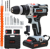 IZOM 20V IZOM Battery Operated Drill - IZ-CDK Power & Hand Tool Kit(1 Tools)