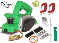 Digital Craft 82mm Electric Planer Machine,2' G Clamp,6Inch 2 In 1 Screw Driver Wood Planer 1400W Machine of Carpentry Electric Planer Woodworking Machine Corded Planer(82 mm)