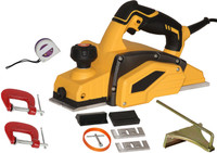 Digital Craft Electric 82mm Planer Machine,2' G Clamp,Tape 3Mtr Wood Planer 1000W Machine of Carpentry Electric Planer Woodworking Machine Corded Planer(82 mm)