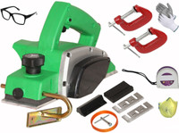 Digital Craft 82mm Electric Planer Tool Set with Clamp, 3m Tape, and Dust Collection Bag 1400W Electric Wood Planer – Heavy-Duty Carpentry Tool for Woodworking Corded Planer(82 mm)