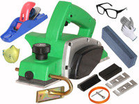 Digital Craft Wood Planer Kit: 82mm Electric, 5″ Hand Planer & Sharpening Stone Wood Planer 1400W Machine of Carpentry Electric Planer Woodworking Machine Corded Planer(82 mm)