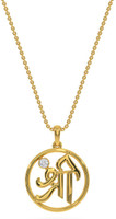 KISNA KISNA 18K Yellow Gold and Diamond Shree Rakhi Bracelet|Pendant Yellow Gold 18kt Bracelet