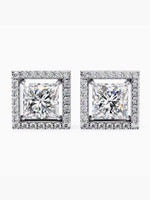 VALANOVA VSE0023P400 WHITE White Gold 9kt Lab Grown Diamond Stud Earring