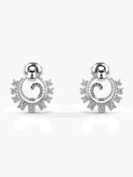 VALANOVA VGE0138B WHITE White Gold 9kt Lab Grown Diamond Stud Earring