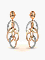 VALANOVA VGE0028A ROSE Rose Gold 9kt Lab Grown Diamond Stud Earring