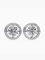 VALANOVA VSE0024R400 WHITE White Gold 9kt Lab Grown Diamond Stud Earring