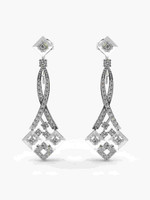 VALANOVA VGE0026A WHITE White Gold 9kt Lab Grown Diamond Stud Earring
