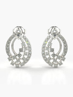 VALANOVA VGE0167A WHITE White Gold 9kt Lab Grown Diamond Stud Earring
