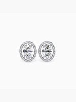 VALANOVA VSE0022V150 WHITE White Gold 9kt Lab Grown Diamond Stud Earring