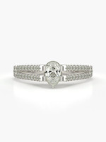 VALANOVA VGR0454S_CWL White 9kt Lab Grown Diamond White Gold ring