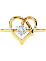 KISNA Diamond Gold Ring for Women 14kt Diamond Yellow Gold ring