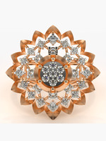 VALANOVA VGR0023_CRL Rose 9kt Lab Grown Diamond Rose Gold ring