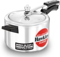 Hawkins Classic 5 Litre Pressure Cooker, Induction Cooker, Silver 5 L Induction Bottom Pressure Cooker(Aluminium)