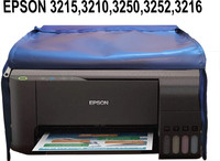 Protectio Dust & Water Proof Chain Printer Cover for Epson EcoTank L3250 / L3210 - Blue Printer Cover