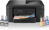 brother DCP-T730DW Multi-function WiFi Color Ink-Efficient Printer(Ink Bottle, 4 Ink Bottles Included)