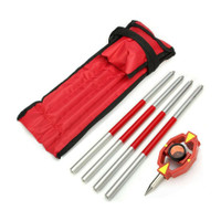 jafrisurvey Mini Prism with Folding Poles in 4 Parts (Constant+17.5) Solid Prism