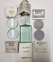 Kambojtraders Glass Slab, Prism, Concave Lens and Mirror, Convex Lens Solid Prism