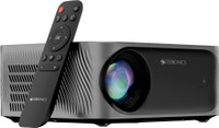 ZEBRONICS Zeb - Pixaplay 25 (5500 lm) Portable 1080p, 200-inch Screen Size, Quad Core, Auto Focus, Keystone, Obstacle Detection, Screenfit, Bluetooth, WiFi, HDMI-ARC, APP Support, Miracast Smart Projector(Metallic Grey)