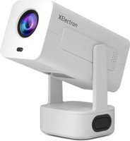 XElectron Techno Plus Android 13 Smart Projector,4X Louder, Auto Focus, 4K Support, 1080p (9000 lm) Portable Projector(White)