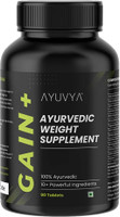 Ayuvya Gain+ New and Improved Formula for Weight Gainer I 100% Ayurvedic(90 Capsules)