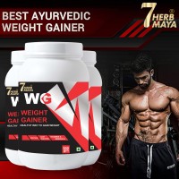 7Herbmaya Weight Gain/Muscle Building Powder | Mass Gainers Powder | Weight Gainers Powder Plant-Based Protein(500 g, Na)