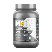 MUSCLEBLAZE Biozyme Performance Whey Protein(1 kg, Chocolate Hazelnut)