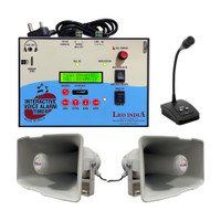 Leo Automatic School Voice Bell Timer With 15watt 2 speaker, 1 mic combo System Indoor PA System(32 W)