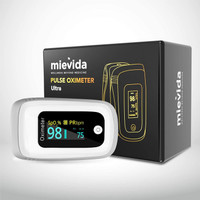 Mievida Fingertip Pulse Oximeter OLED Display Pulse Oximeter(Black)