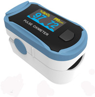 ChoiceMMed FingerTip Pulse Oximeter (MD300C29) | OxyWatch Portable Pulse Oximeter(White, Blue)