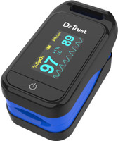 Dr Trust USA Fingertip Blood Oxygen Monitor for Pulse Oximetry-218, SPO2, PI & Heart Rate Pulse Oximeter(Blue)
