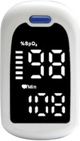 MCP ENOXY MAX with Oxygen Saturation Monitor, Heart Rate Auto Off Pulse Oximeter(White)