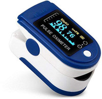 colorsole Blood Oxygen Meter Finger Oximeter Finger with Pulse Pulse Oximeter(Blue)