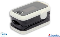 Dr.Diaz Pulse Oximeter Fingerprint - Blood Oxygen Meter SpO2 & Pulse Monitor Pulse Oximeter(White-Black)