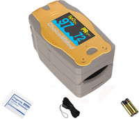 ChoiceMMed Fingertip Pulse Oximeter (MD300C52) | Pulse Rate | Oxygen Saturation - Pack of 1 Pulse Oximeter(Orange)