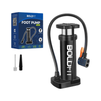 BOLDFIT Air pump for Bike, Car and Cycle Tyres Ball, Balloon, Bicycle, Volleyball Pump Pump(Black)