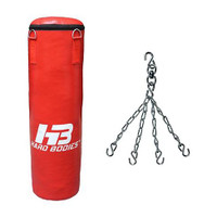 Hard Bodies Classic Punching Bag Unfilled with Chain Hanging Bag(4 Feet, 48 inch)