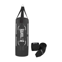 HANDLER Unfilled Heavy and Premium SRF With Hand Wrap For Fitness Punching / Boxing Hanging Bag(4 Feet, 48 inch)