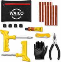 WAICO 9 in 1 Universal Tubeless Tyre Puncture Repair Kit