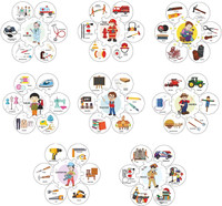 zokato Our Helpers Jigsaw Puzzle Jigsaw Combo of 8 Different Helpers(8 Pieces)