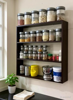 Zafiro Containers Kitchen Rack Wood Wooden Wall Mounted Shelves for Kitchen / Kitchen Storage Shelf / Wall Shelf