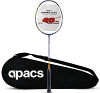 apacs Finapi 232 Xtra Power (40 LBS, 40T Extra Strong Graphite) Blue, Gold Unstrung Badminton Racquet(Pack of: 1, 85 g)