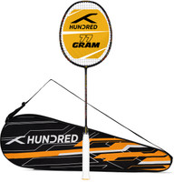 Hundred Power Surge 20 Black Strung Badminton Racquet(Pack of: 1, 77 g)