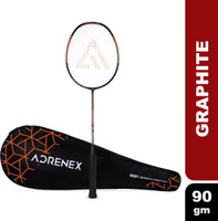 Adrenex by Flipkart R501 Full Graphite Badminton Racquet Black, Orange Strung(Pack of: 1, 90 g)