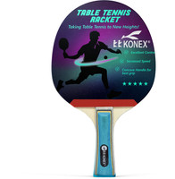 Konex Table Tennis Racket with Premium Rubber for Intermediate and Advanced Players Black Table Tennis Racquet(Pack of: 1, 181 g)