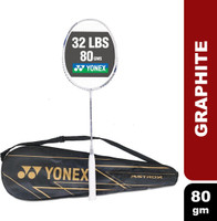 YONEX Astrox Attack 9 White Strung Badminton Racquet(Pack of: 1, 80 g)