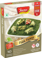 SWAD Ready to Eat Palak Paneer Instant Mix Vegetarian Meal with No Added Preservative(300 g)