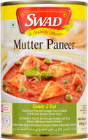 SWAD Ready to Eat Mutter Paneer, Instant Mix Vegetarian with No Added Preservatives(450 g)