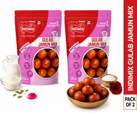 INDIMIX Instant Ready to Cook Gulab Jamun Mix | Ready In 3 Steps | Healthy & Tasty 400 g(Pack of 2)