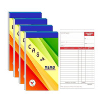 ANVIS Premium Cash Memo Bill Book | Get a free pen with this package (Pack of 4) 1-Part Cash Memo Bill Book(1 Sets)