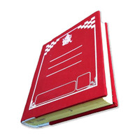 LRS Ledger Small Notebook Size - 375 Pages - Exceptional Quality Canvas Bound - 110 GSM Thick High Bright Ultra Smooth Paper - Super Heavy Quality Ledger 1-Part Ledger(375 Sets)